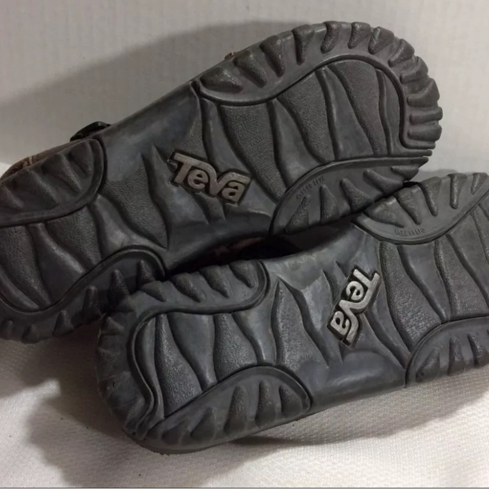 TEVA Brown Leather Open Toe Ankle Strap Sport Sandal Classic Hiking Men 10 M - Picture 3 of 4
